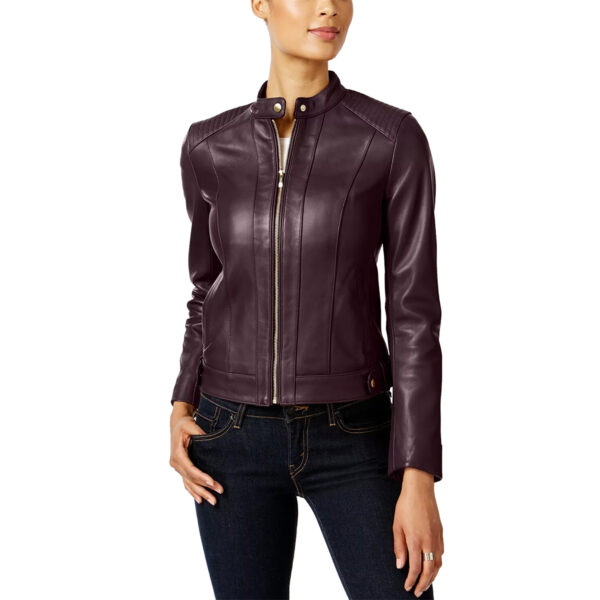 Handmade-Trendy-Tab-Women-Genuine-Leather-Jacket