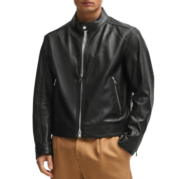 Regular-fit Genuine Leather Jacket For Men