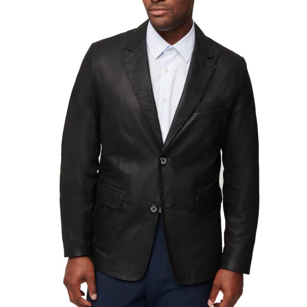 Brissleatherstudio Men’s Leather Blazer: Sleek and Stylish