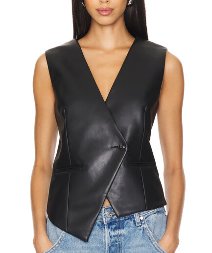 Single Button Closure Vest Top