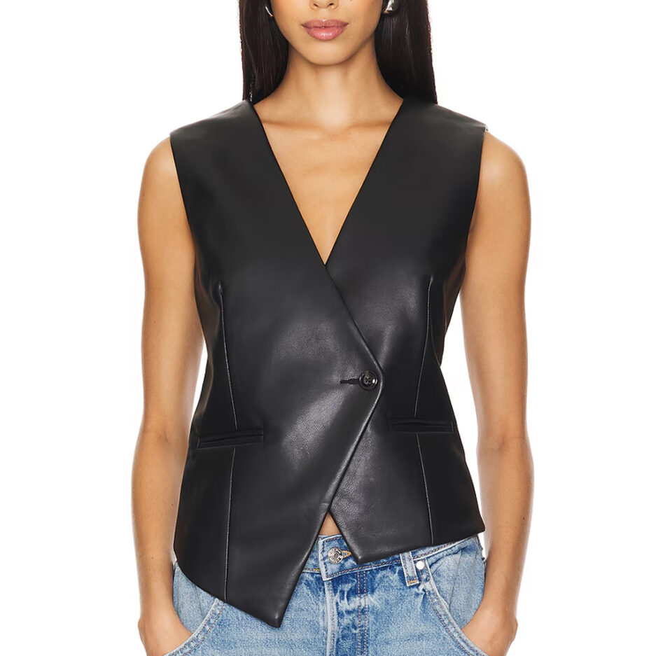 Single Button Closure Vest Top