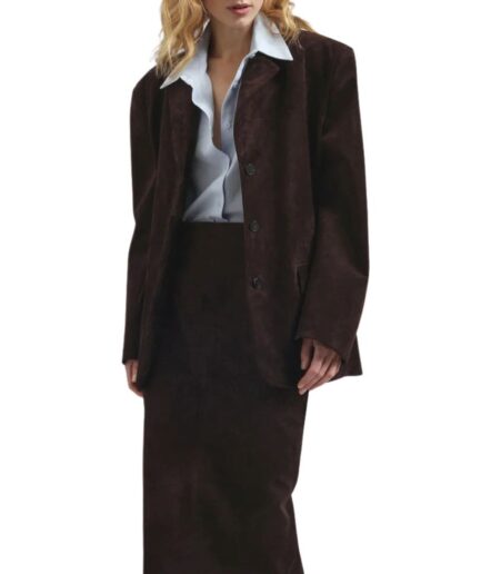 Women Corporate leather blazer