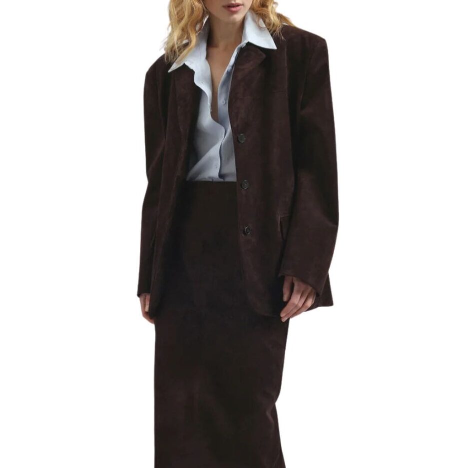 Women Corporate leather blazer