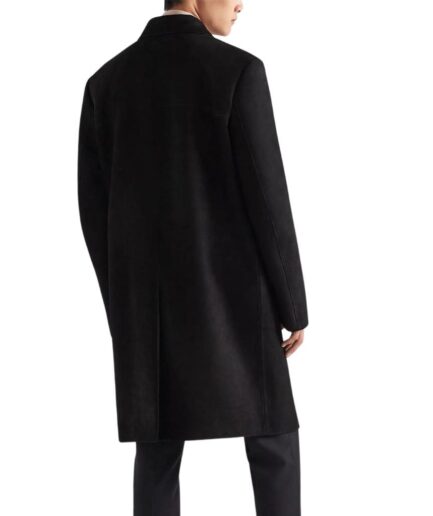 BrissleatherStudio men’s black suede trench coat outfit