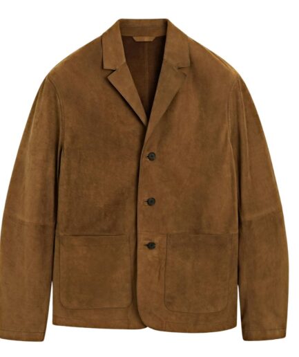 Mens suede Leather Blazer