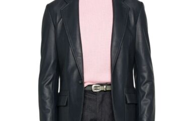 Corporate Men’s Leather Blazer