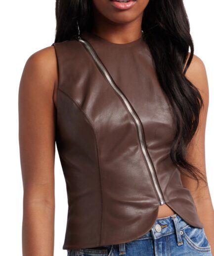 BrissleatherStudio Women Leather Top