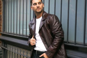 leather blazer for men