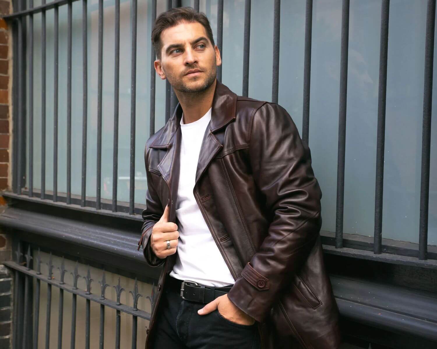 leather blazer for men