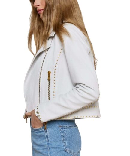 Studded Moto Leather Jacket