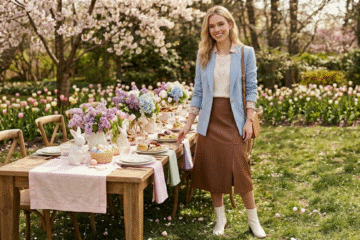 How To Style A Leather Skirt For An Easter Weekend