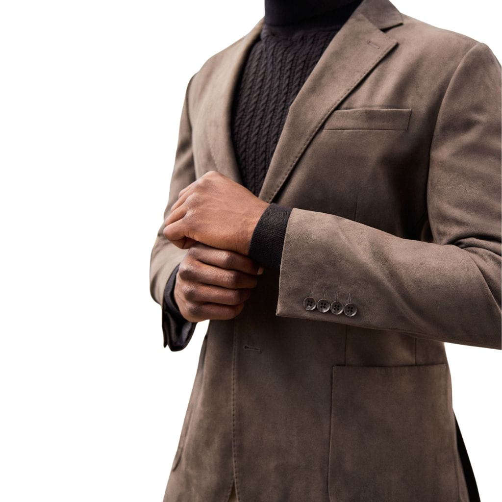 Untitled design (22) (1) Men Regular Fit Suede Leather Blazer