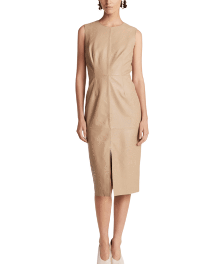 Women Bodycon Faux Leather Dress