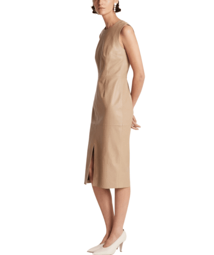 Sleeveless Leather Dress