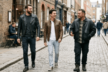 men’s leather jacket